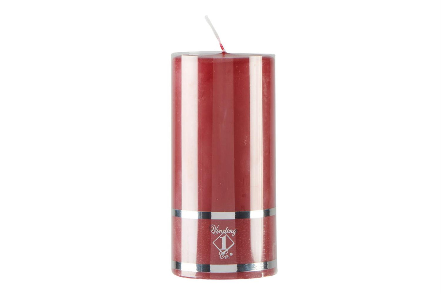 Pillar candle burgundy 7x10 cm