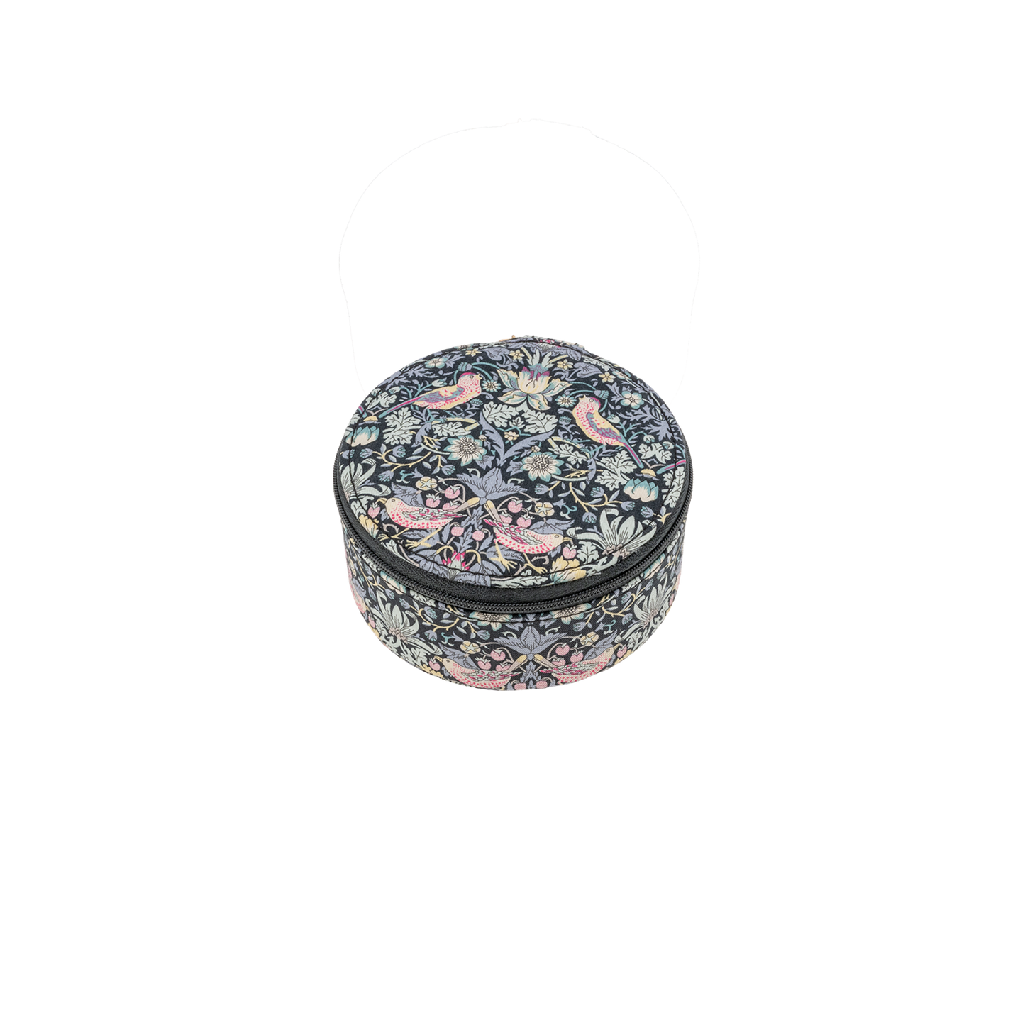 Jewelry box round Liberty Strawberry Thief Black