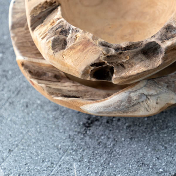 Teak bowl 30 cm