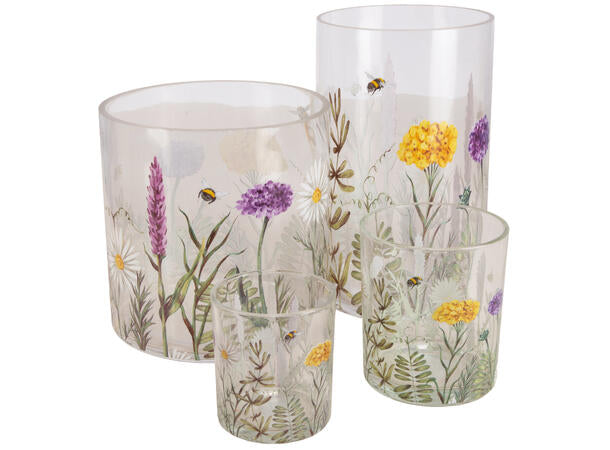 Telysholder blomstereng 9x10 cm