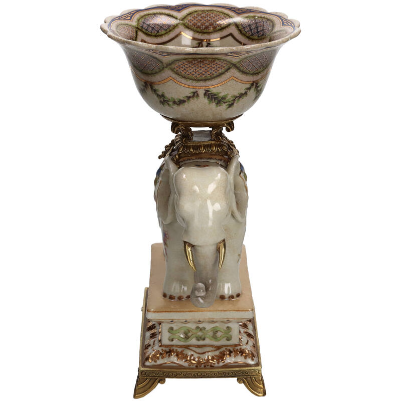 Decorative bowl elephant white 28 cm