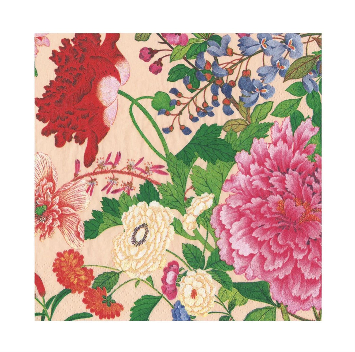 Napkin Lunch Profusion of Flowers pink
