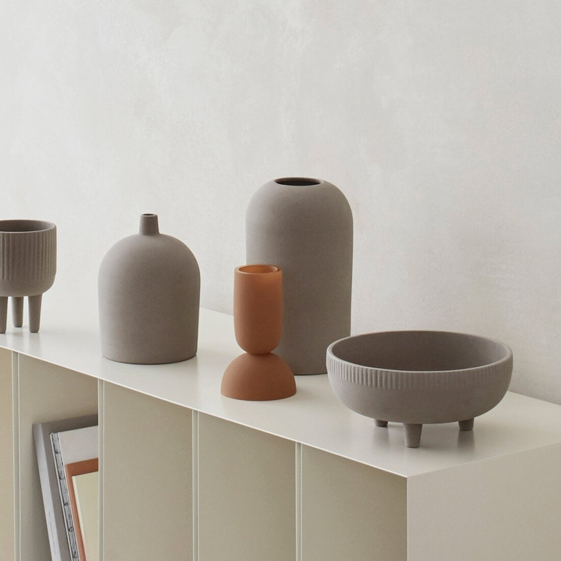 Kristina Dam Dual vase oker S