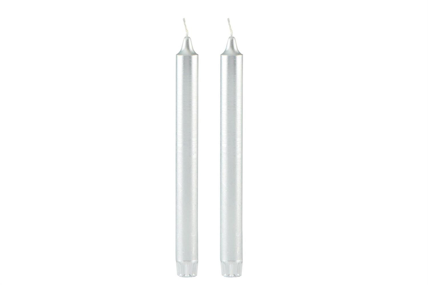 Taper candle silver 24 cm