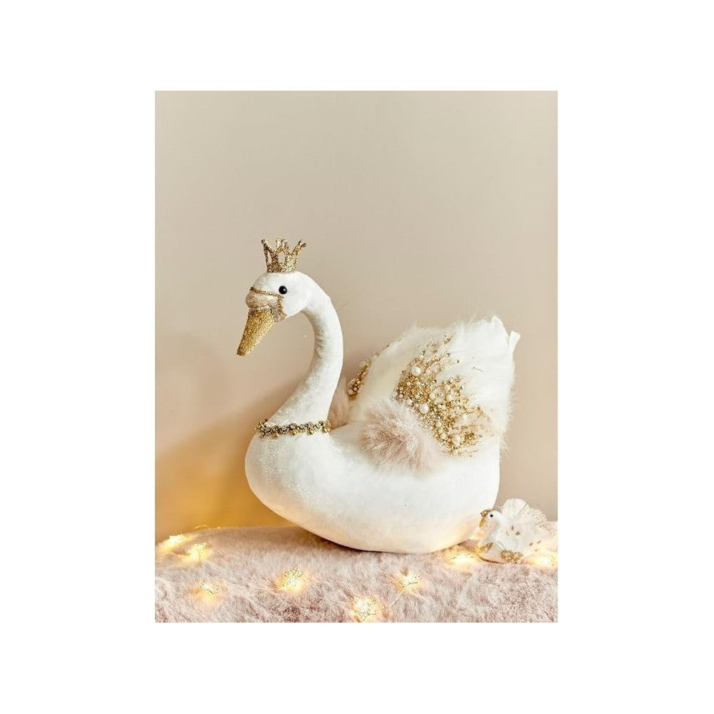 Swan velvet glitter