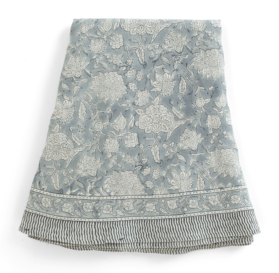 Duk Indian Rose Dusty Blue Rund 220 cm