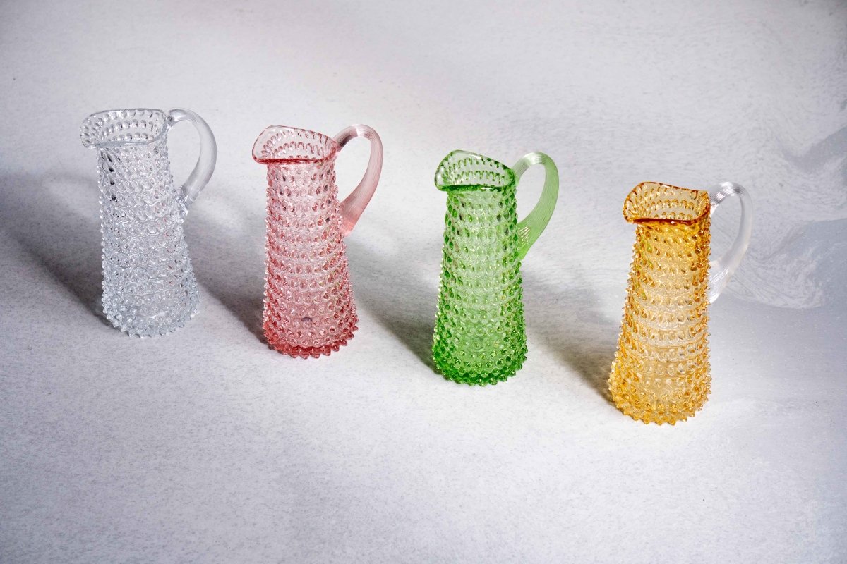 Hobnail karaffel 1L Light Green