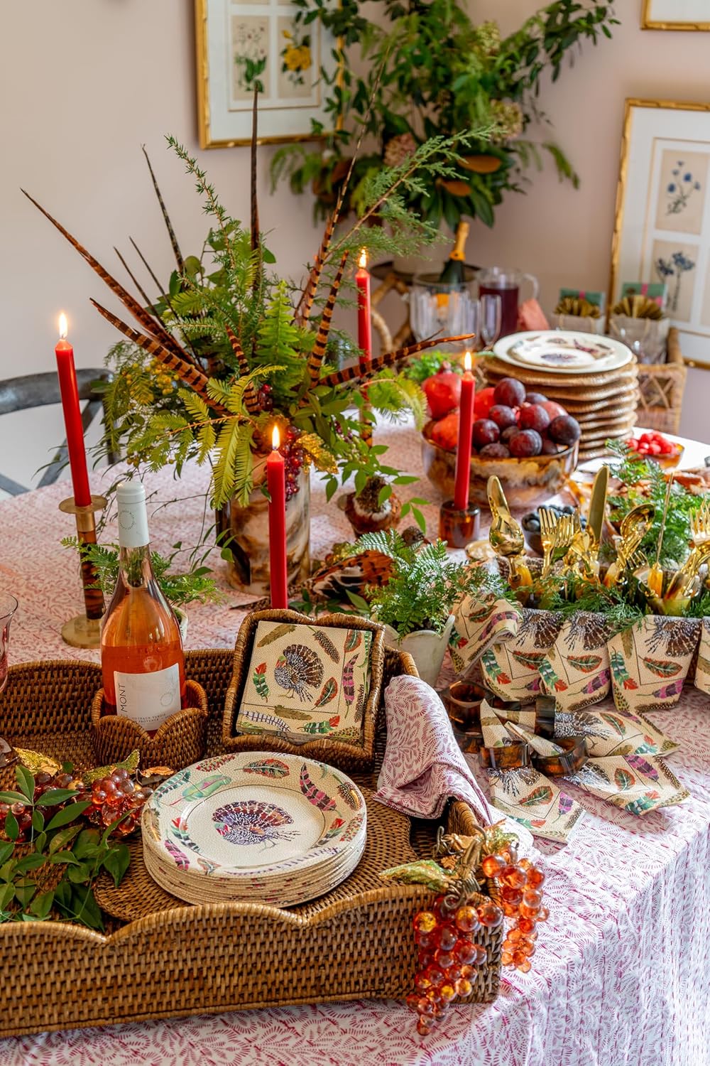 Coaster rotting scallops wine