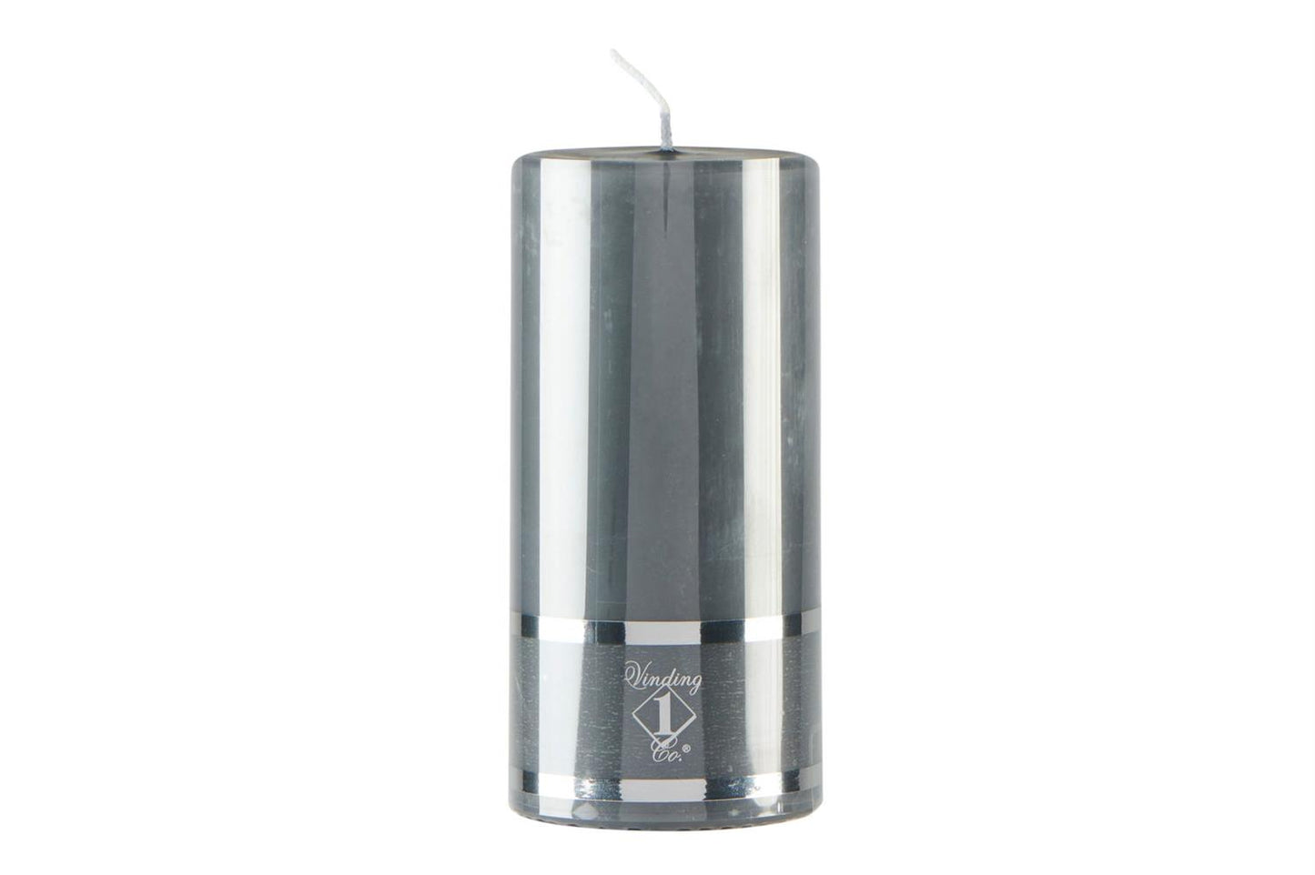 Pillar candle graphite 7x10 cm