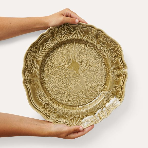 Serveringsfat rundt 34 cm Sand