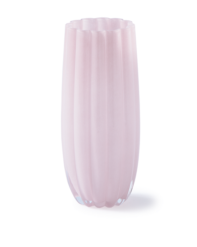 Melon vase pink M