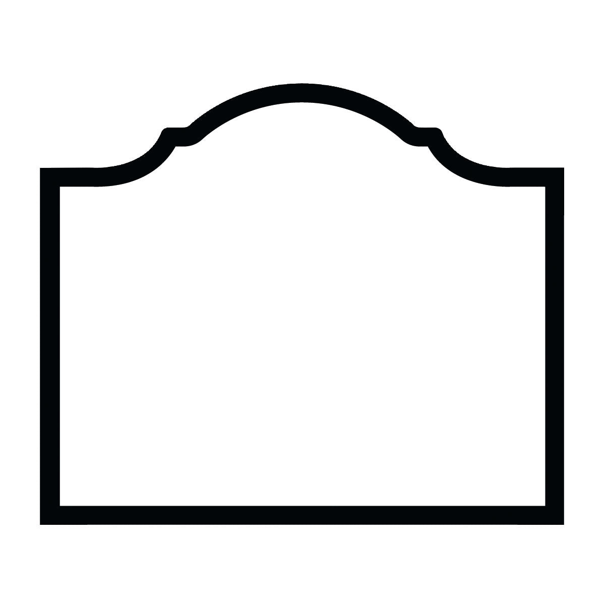 Bordkort Arch svart ramme 8 stk