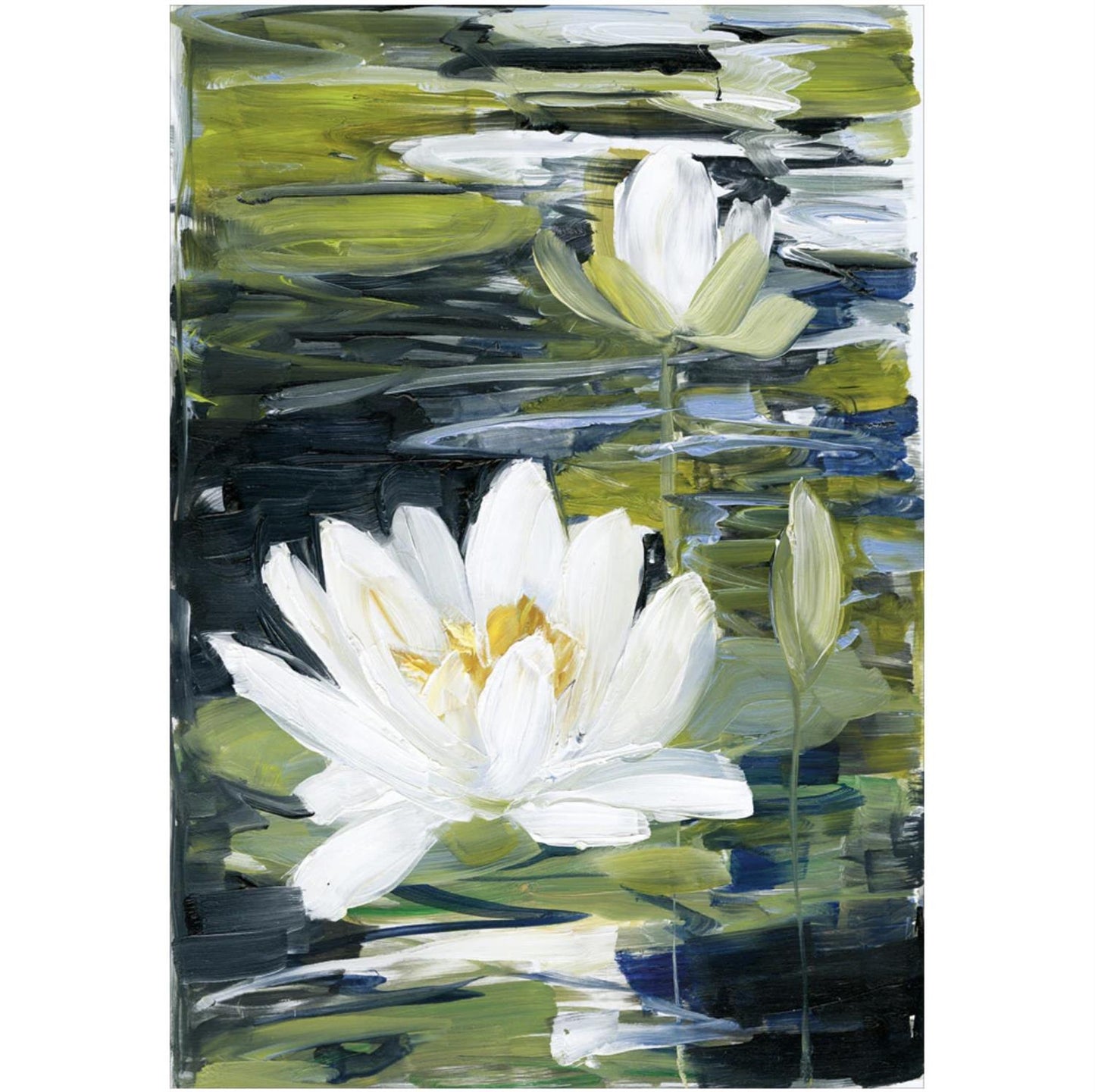 Card with envelope Water Lilies