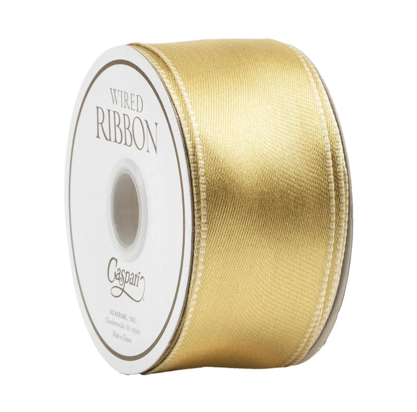 Dekorbånd Gold/Ivory Satin 3,8 cm X 5,5 meter