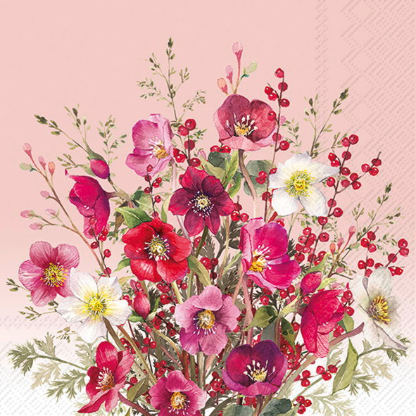 Serviett lunch A Touch Of Christmas Rose
