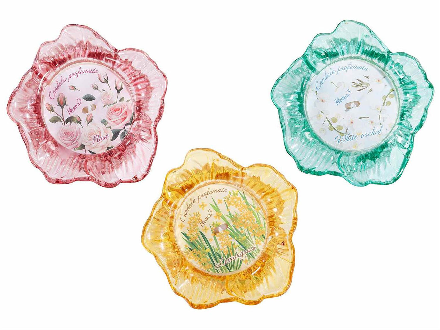 Rosa duftlys