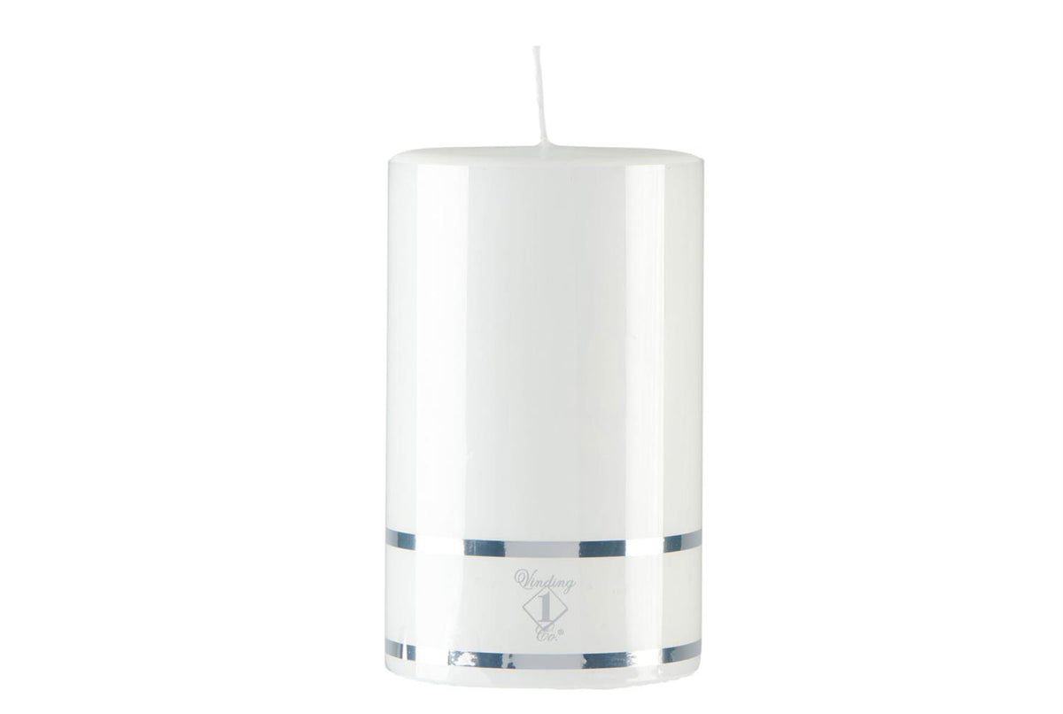 Pillar candle white 10x22 cm