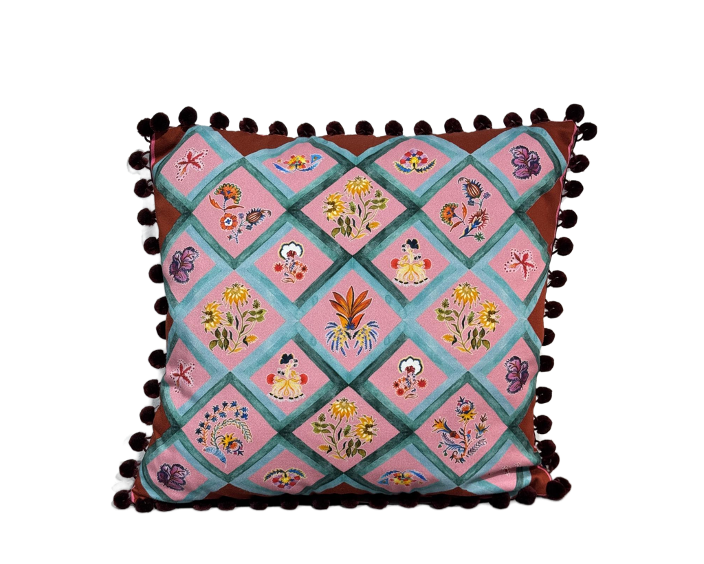 Putetrekk Lucia red 45x45 cm