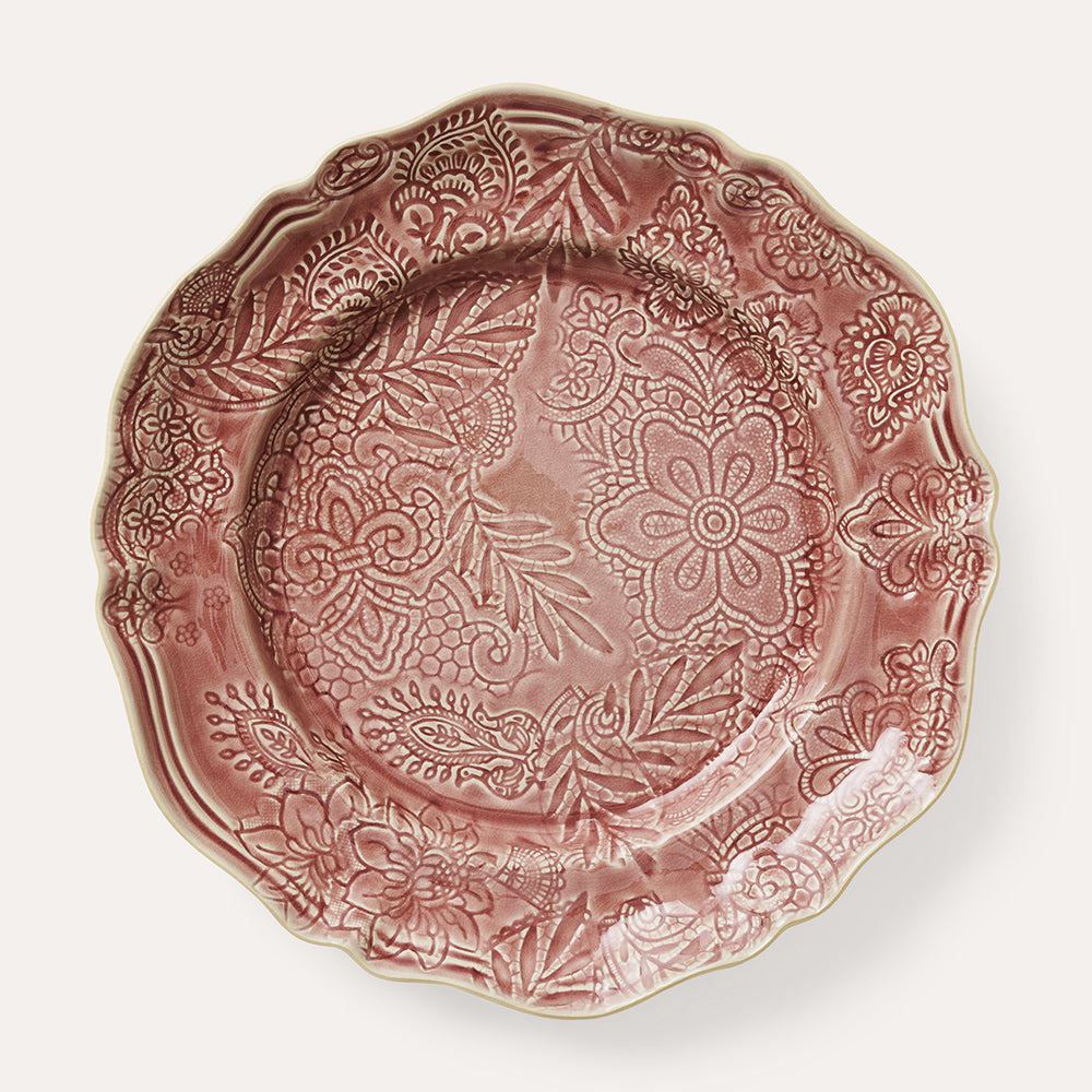 Serveringsfat rundt 34 cm Old Rose