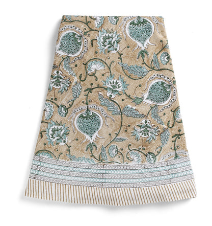 Tablecloth Pomegranate beige round 220 cm