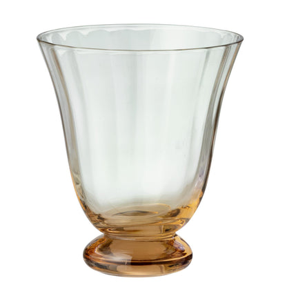 Water Glass Trellis Peach S/2
