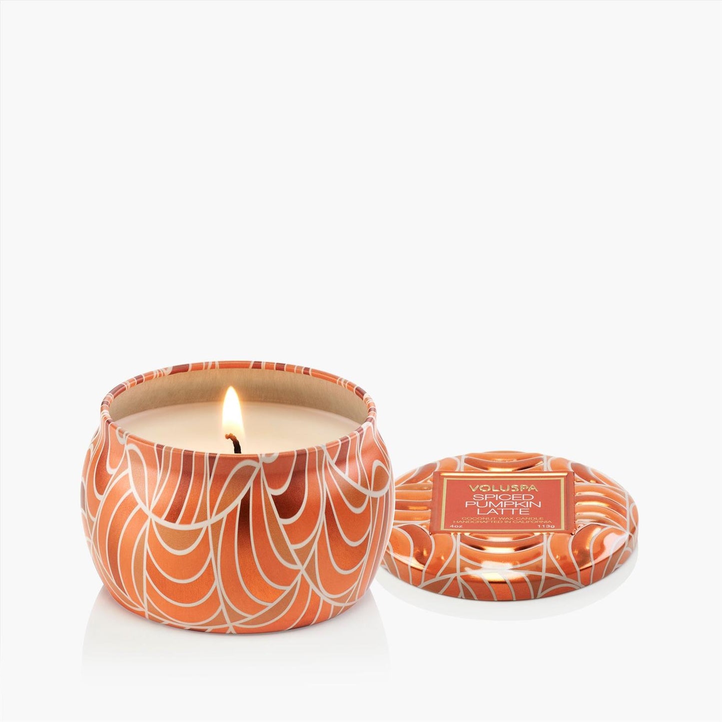 Spiced Pumpkin Latte Mini Tin Candle 25 timer