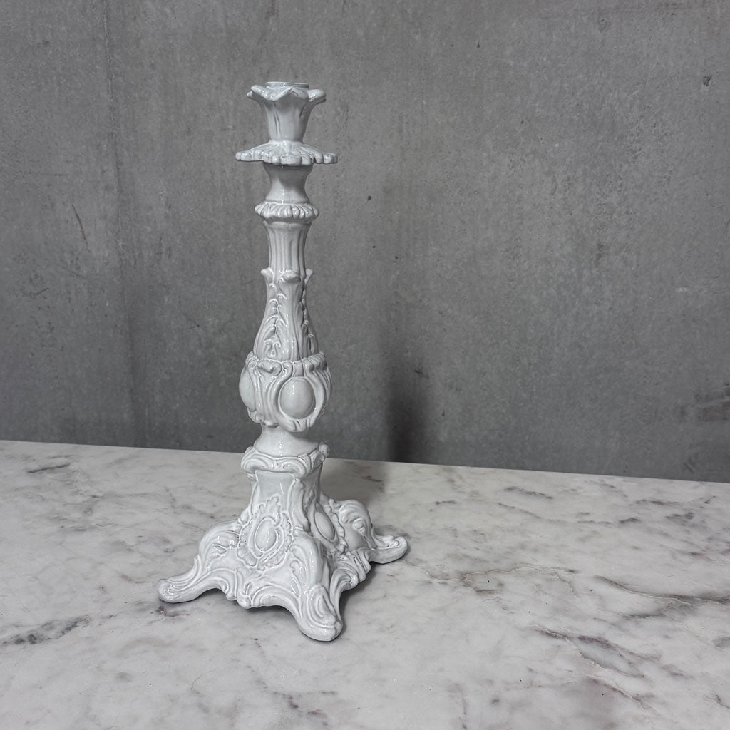 Lysestake hvit 36 cm