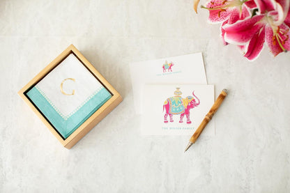 Serviettholder gull kaffe