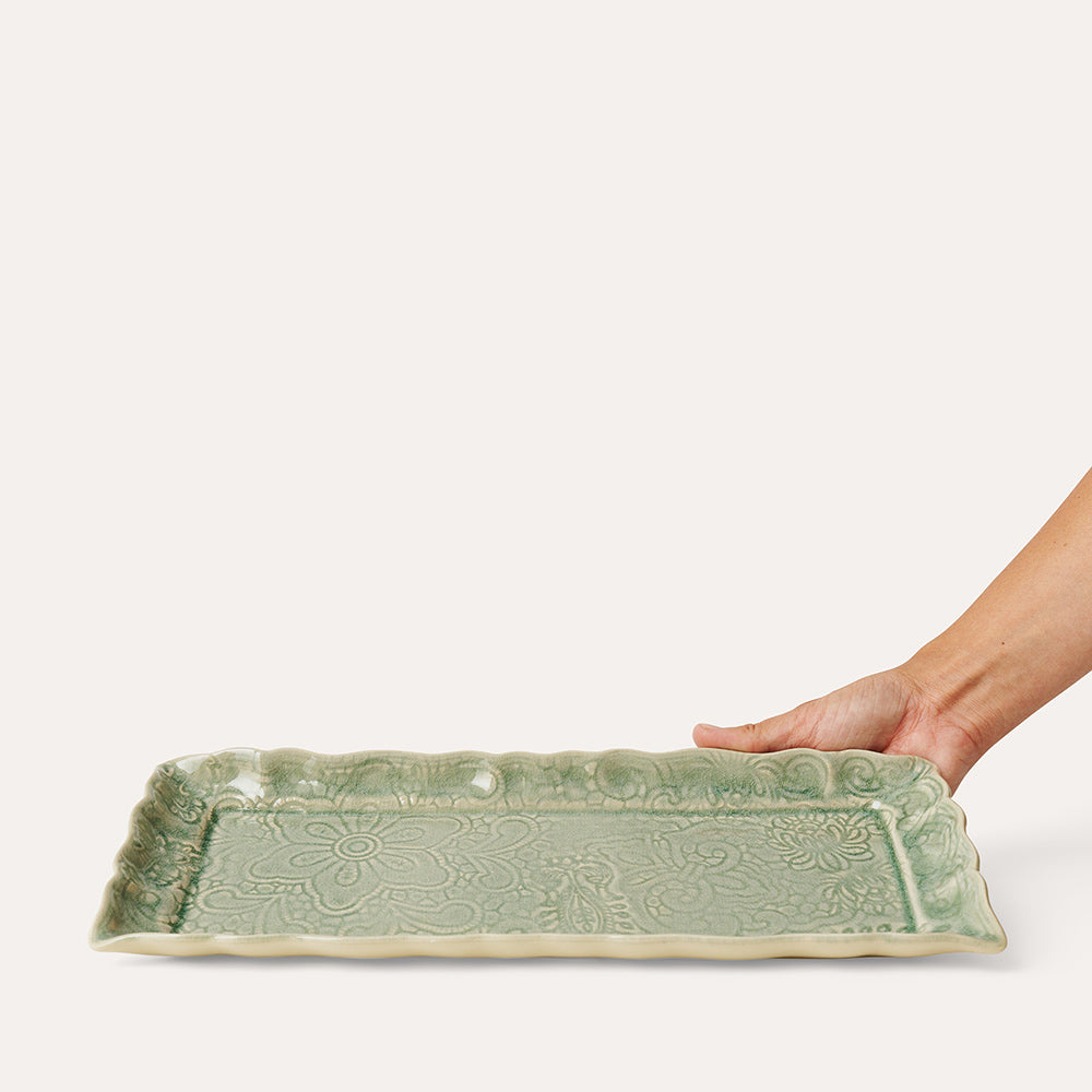 Serveringsfat 33x13 cm Antique