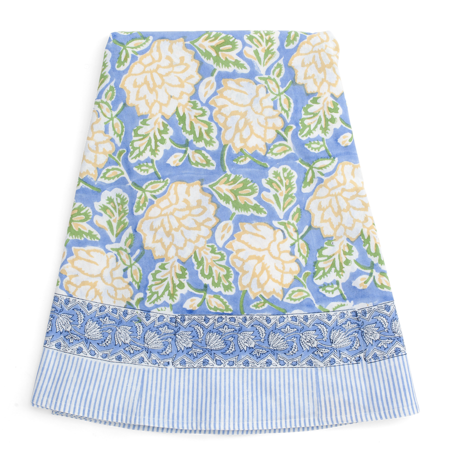 Duk Dahlia Blue & Yellow rund 160 cm