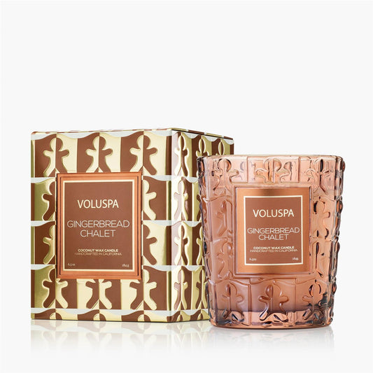 Scented Candle Classic Boxed Candle Gingerbread Chalet 40 hours