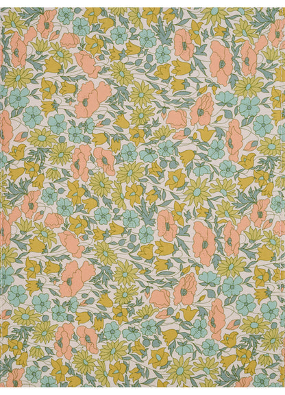 Jewellery box round Liberty Poppy & Daisy Pastel