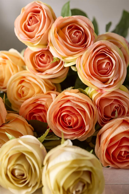 Apricot rose 75 cm