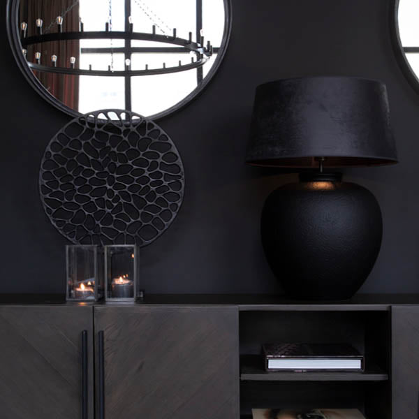 Dekorasjon Flavio svart 65 cm