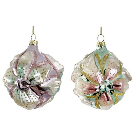 Christmas bauble flower 11 cm