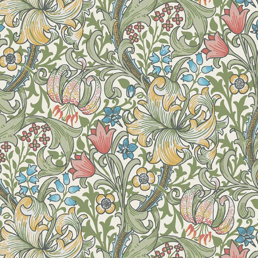 Serviett Lunch William Morris Golden Lily Green