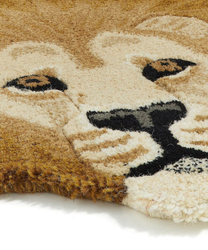 Moody Lion rug large