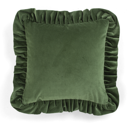 Putetrekk velour Green 45x45 cm