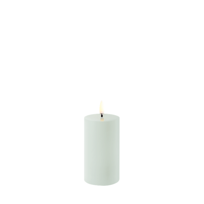 LED pillar candle Dusty Green 5.8x10.1 cm