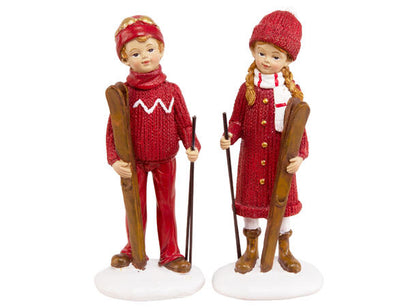 Julegutt med ski 16,5 cm