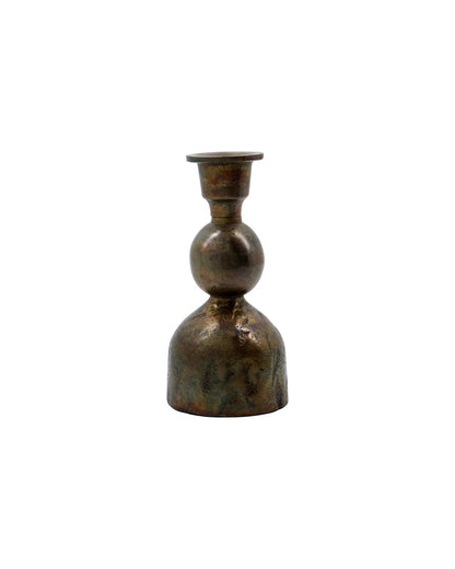 Candlestick Antique brass 16 cm