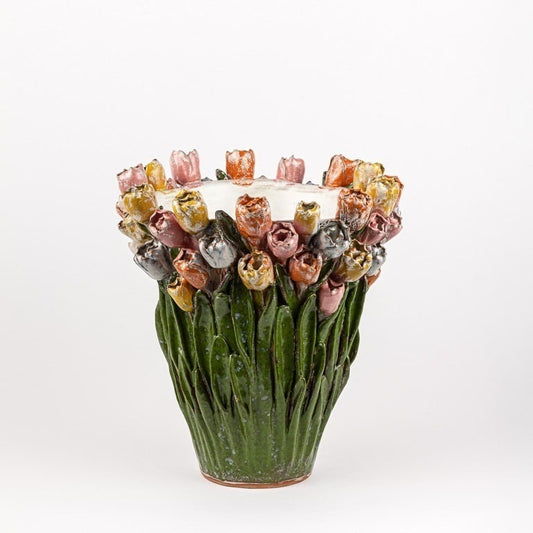 Tulip vase color 33x34 cm