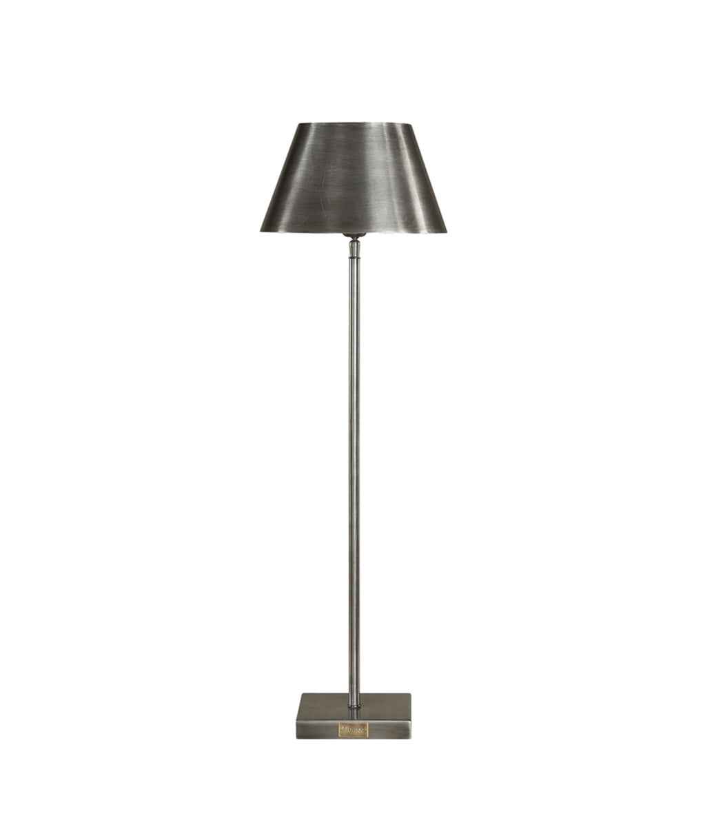 Pewter bordlampe m/skjerm 74 cm
