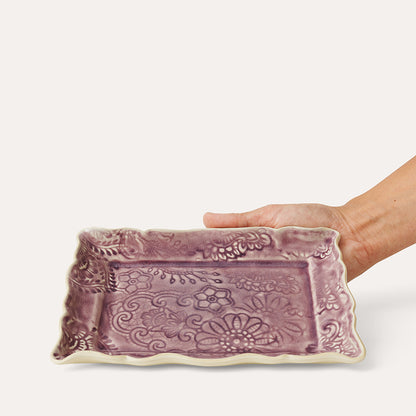 Asjett 19x13 cm Lavender