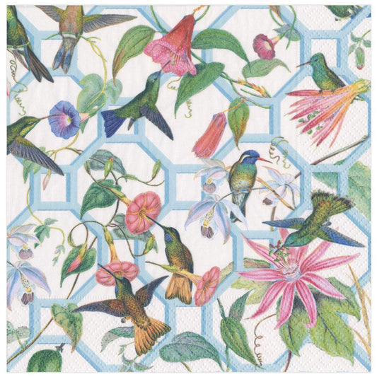 Serviett lunch Hummingbird trellis