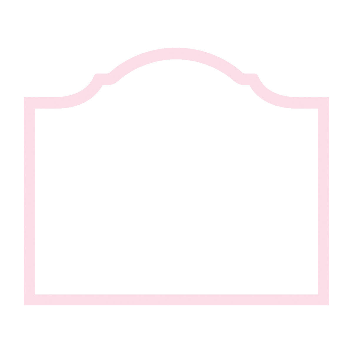 Bordkort Arch Petal Pink ramme 8 stk