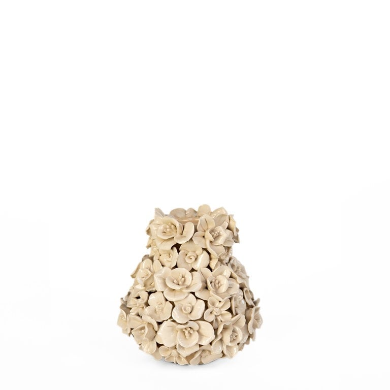 Vase Deco white mini