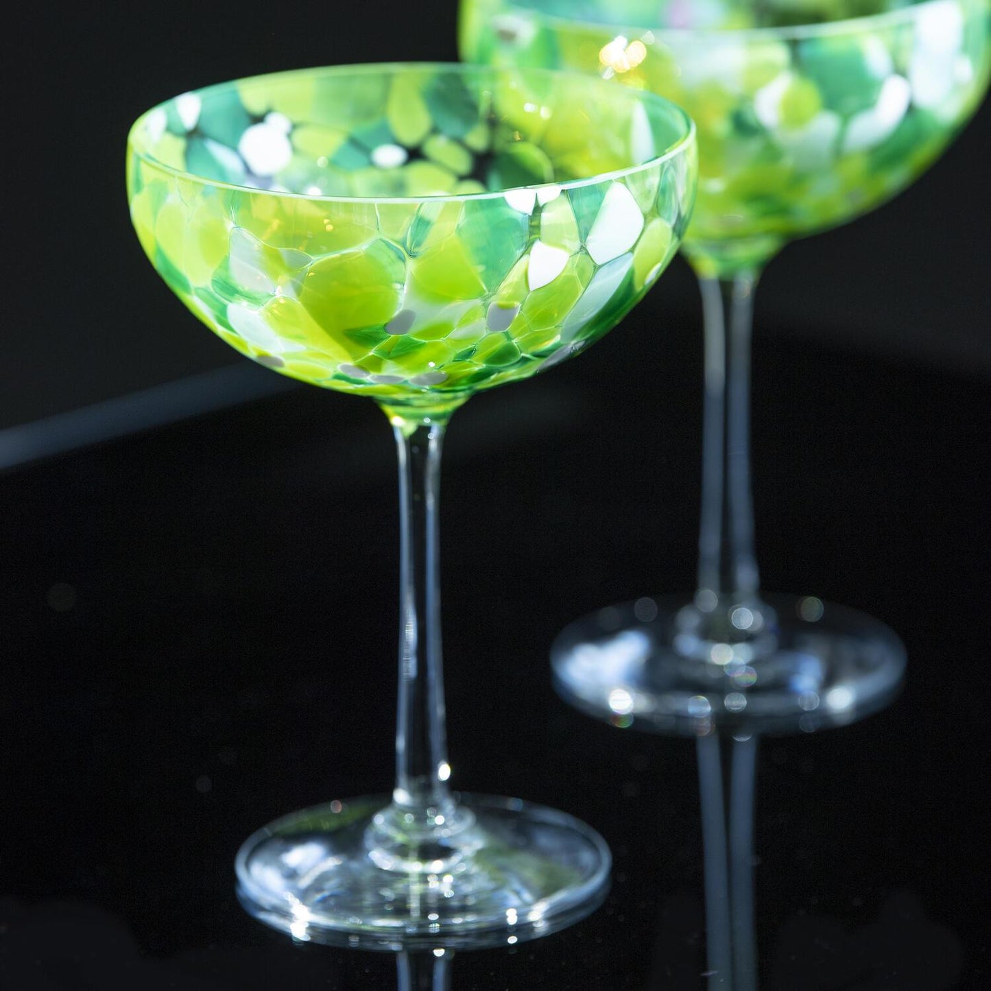 Swirl Champagneglass grønn 22 cl