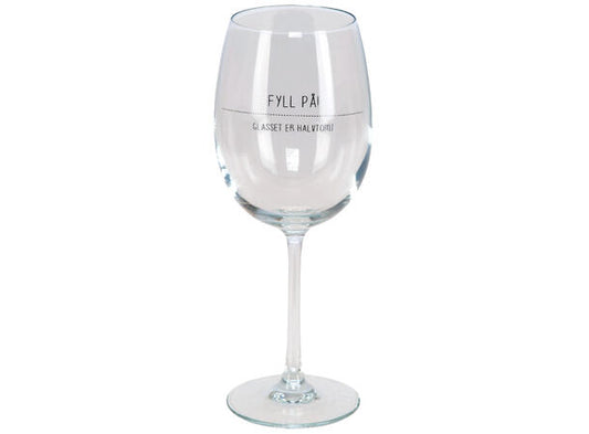Vinglass Fyll på...er halvtomt 480 ml