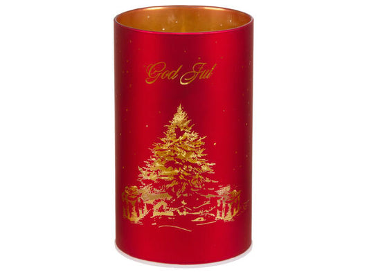 Lyslykt LED Juletre 9x20cm